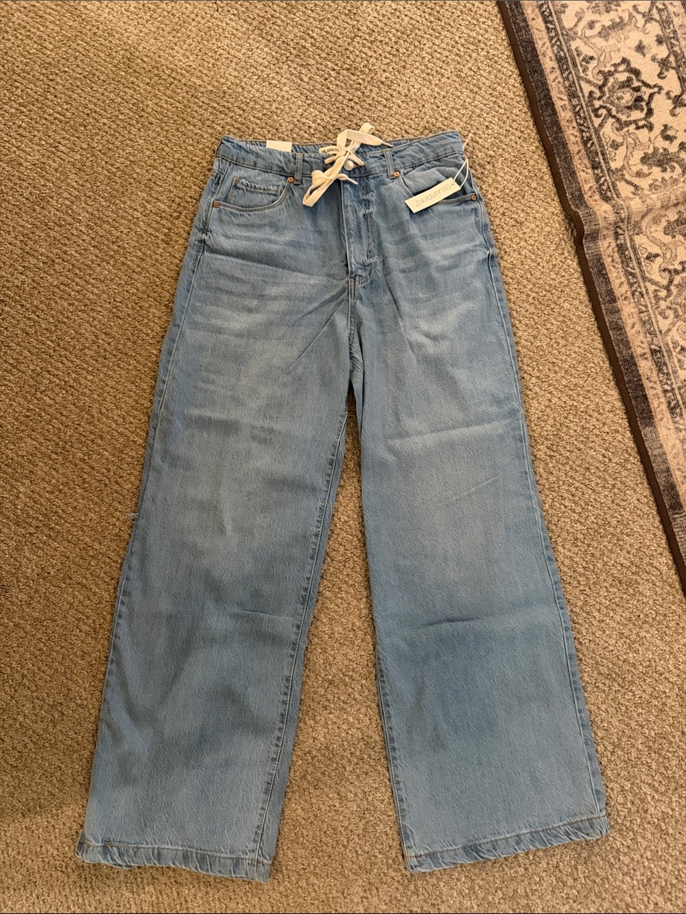 BLANK NYC Feeling good drawstring wide leg Jeans